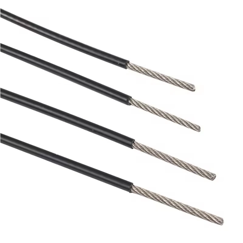Picture 3: 5/10/20/50M 304 Stainless Steel Wire Rope, Black PVC Coated Rope, 7X7 Steel Cable Can Be Matched With Any Rigging