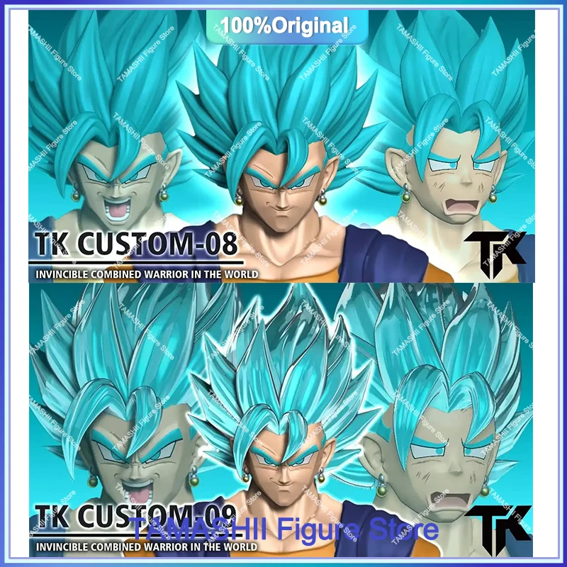 TK DIY TKCUSTOM TK TK008 TK009 Dragon Ball SHF Fit Vegetto New Heads Custom Headsculpt Set Action Figures Model Toys