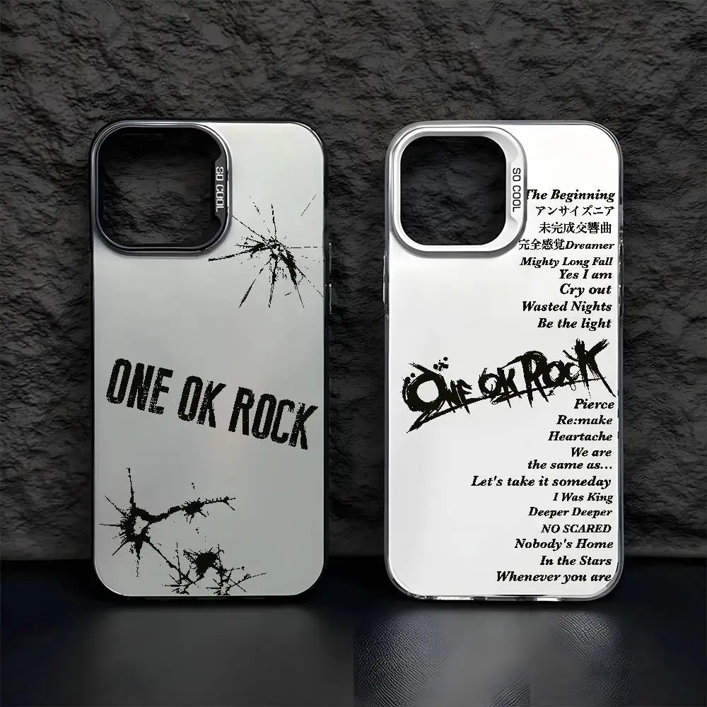 O-ONE OK ROCK TakaS جراب هاتف آيفون 17 16 15 14 13 12 11 Pro Max Air متعدد الألوان ماتي ليزر معدني أورورا فوندا #1