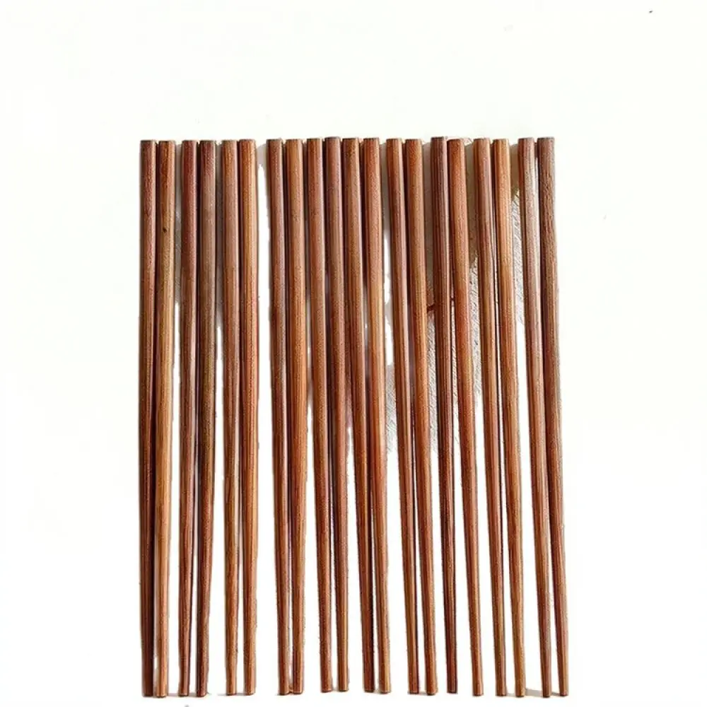 Natural Bamboo Chopsticks Traditional Kitchen Dining Utensils High Temperature Carbonized Mold Resistant Eco Friendly Set