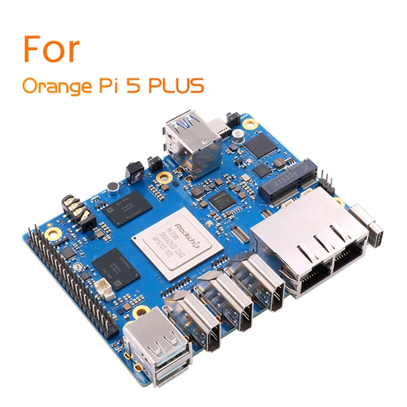 For Orange Pi 5 Plus Development Board Kit RK3588 64Bit 2.5G M.2 Slot Support 2230 Wi-Fi 6 BT Module Set US Plug