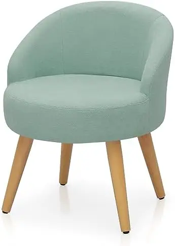 

SpaceSaving Vanity Stool Accent Chair Armchair Living Room Chair Leisure Chairs RongBOOMON Bathroom Seat Wood Legs Velvet Chair,