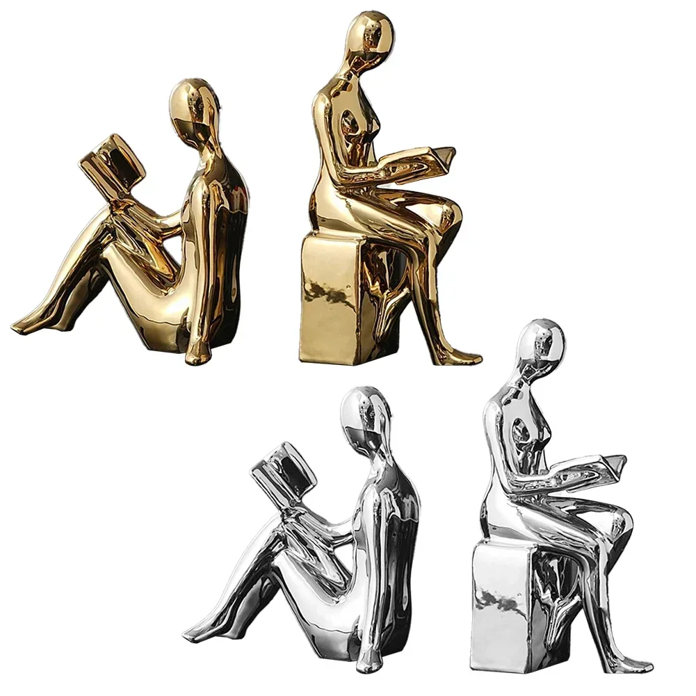 

Unique And Stylish Abstract Figure Book Block Creative Bookend Home Decor Desktop Study Room Ornaments Sculpture