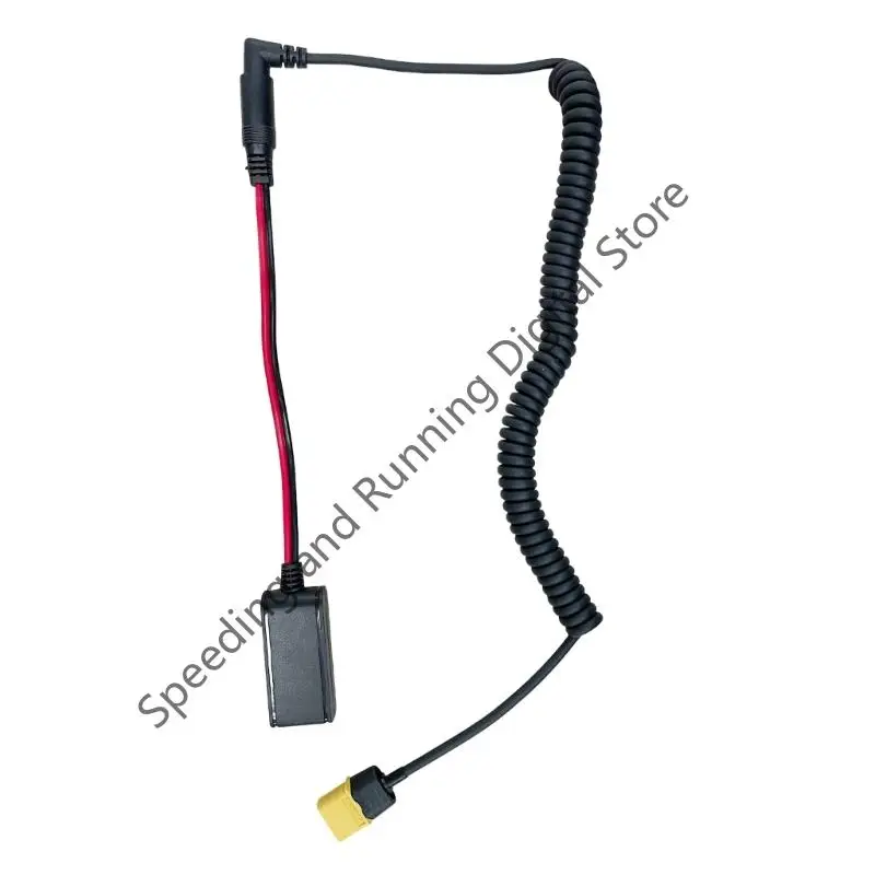 1SET XT60H Male to DC5.5 x 2.5mm Cable 5.5 x 2.5mm Female to USB Female Power Charging Cable for Solar Battery Charging