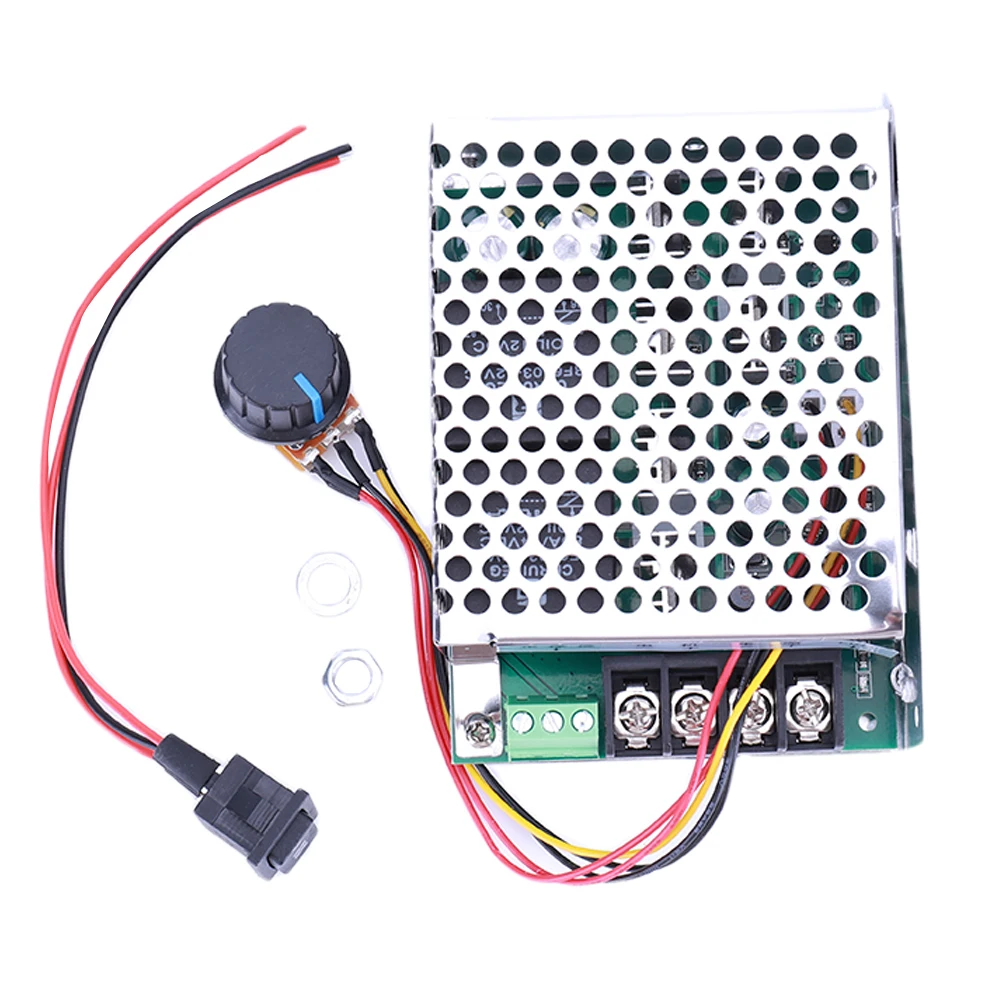 DC10-50V 2000W 40A Brushed DC Motor Speed Controller Forward and Reverse Speed Regulator Barrier Wiring Terminal 12V 24V 36V