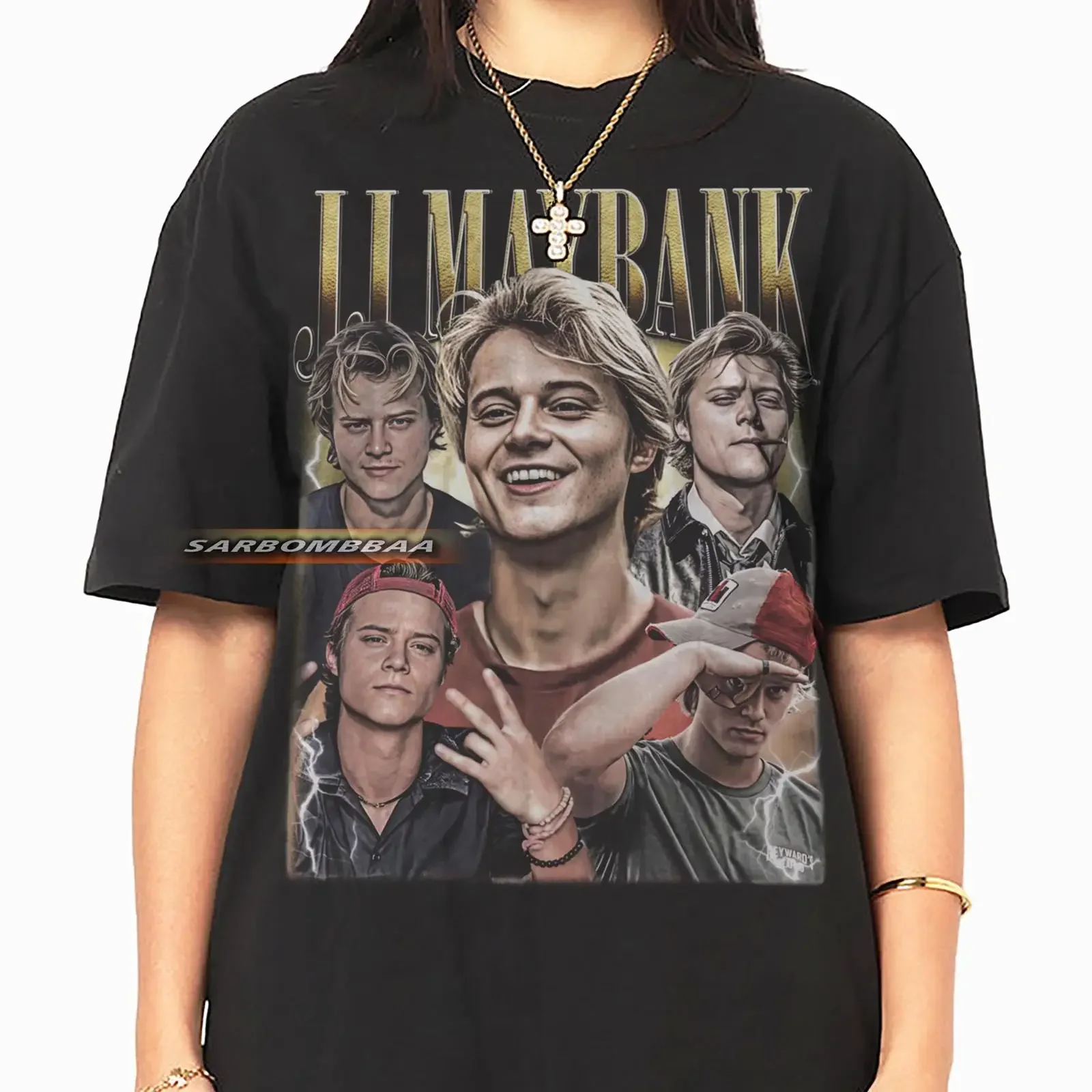 JJ Maybank T Shirt Vintage Y2K Streetwear Style vintage Washed Casual Unisex graphic Stylish Stretched Comfortable Slightly