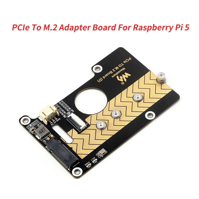 Плата адаптера Raspberry Pi 5 PCIe — M.2 (D) NVMe M.2 SSD 2280/2260/2242/2230 Размер Gen2 Gen3 8 Гбит/с для Raspberry Pi 5