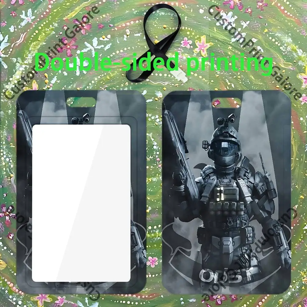 The D-Dimike O-ODST Transparent PVC  ID Card Sleeve Badge Dustproof Case For Staff School Student Work Card - view 4