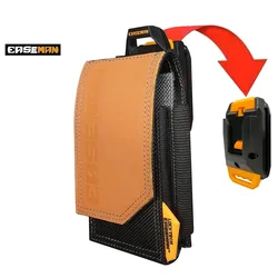 2024 New EASEMAN Quick Hanging Tool Bag Storage Waist Bag for Mobile Phone Notepad Pen Man Gift