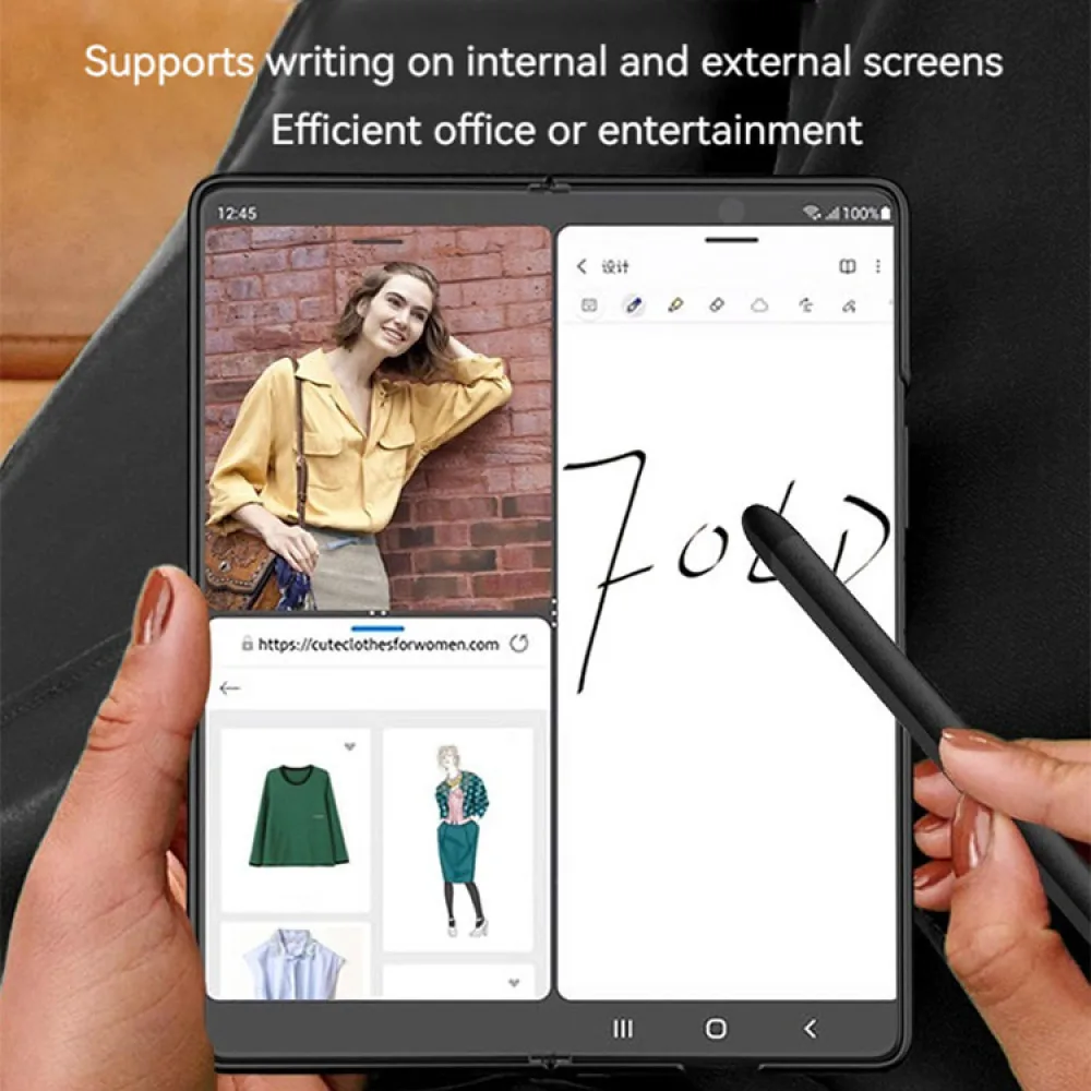 Stylus Pen for Samsung Fold 2/3/4/5  Specialized Parts Folding Screen Mobile Phone Accessories Silicone Tip Capacitance Pen