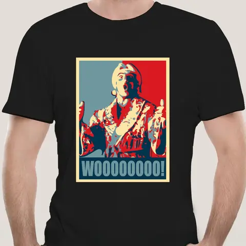 New retro wrestling nature boy classic WWF fashion t-sdhirt Wooo T-Shirt Ric Flair Funny t shirt  men cotton brand teeshirt