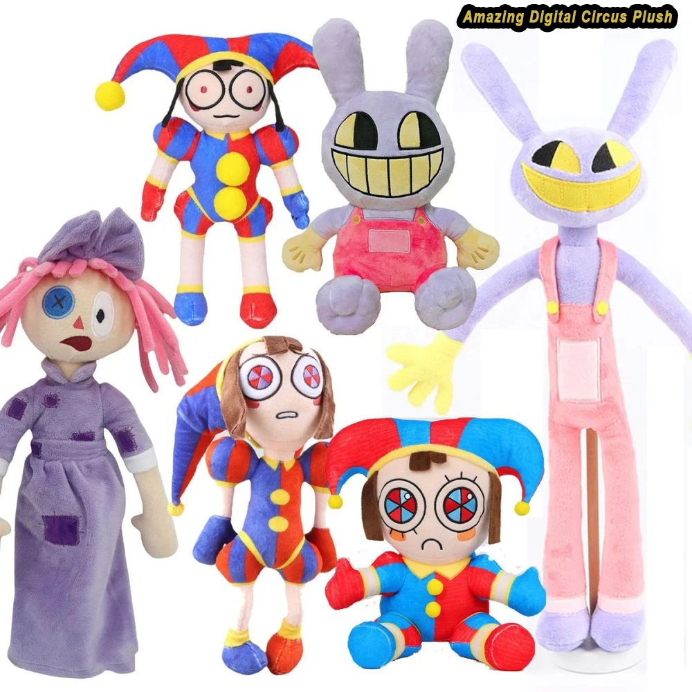 

The Amazing Digital Circus Pomni Jax Plush Cartoon Plushie Toys Theater Rabbit Doll Stuffed Toys Children Christmas Kids Gifts