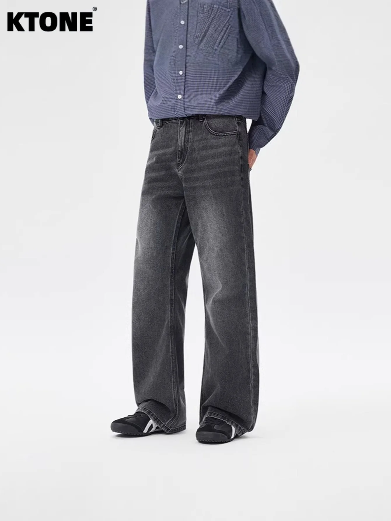 

Man Pants Baggy Black Jeans For Man Original Y2k Clothes No accessories or belts included