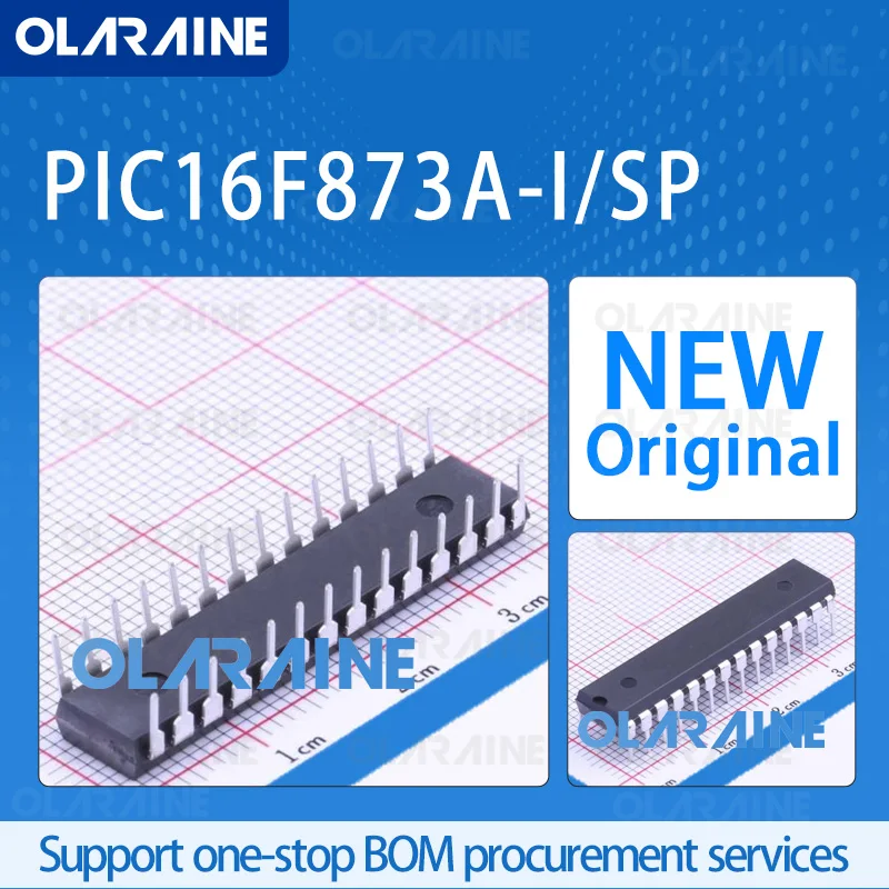 

1/5/10Pcs PIC16F873A-I/SP PDIP-28 original 100% New ic chip 8-bit microcontroller Core PIC16 Program memory 7 kB 22 I/O 5.5 V