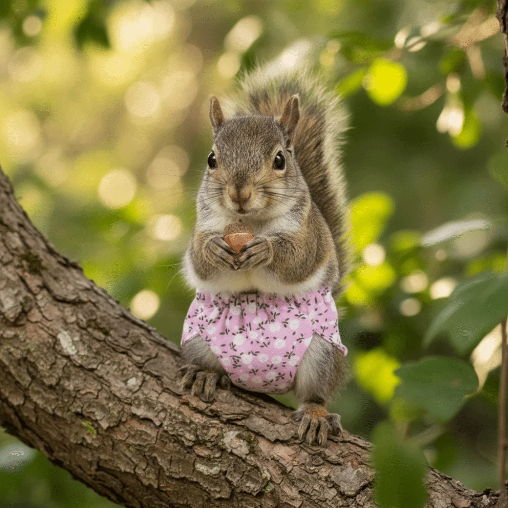 Soft Absorbent Squirrel Diapers Breathable Leak-Proof Squirrel Underwear Reusable Comfortable Pet Training Pants Rat