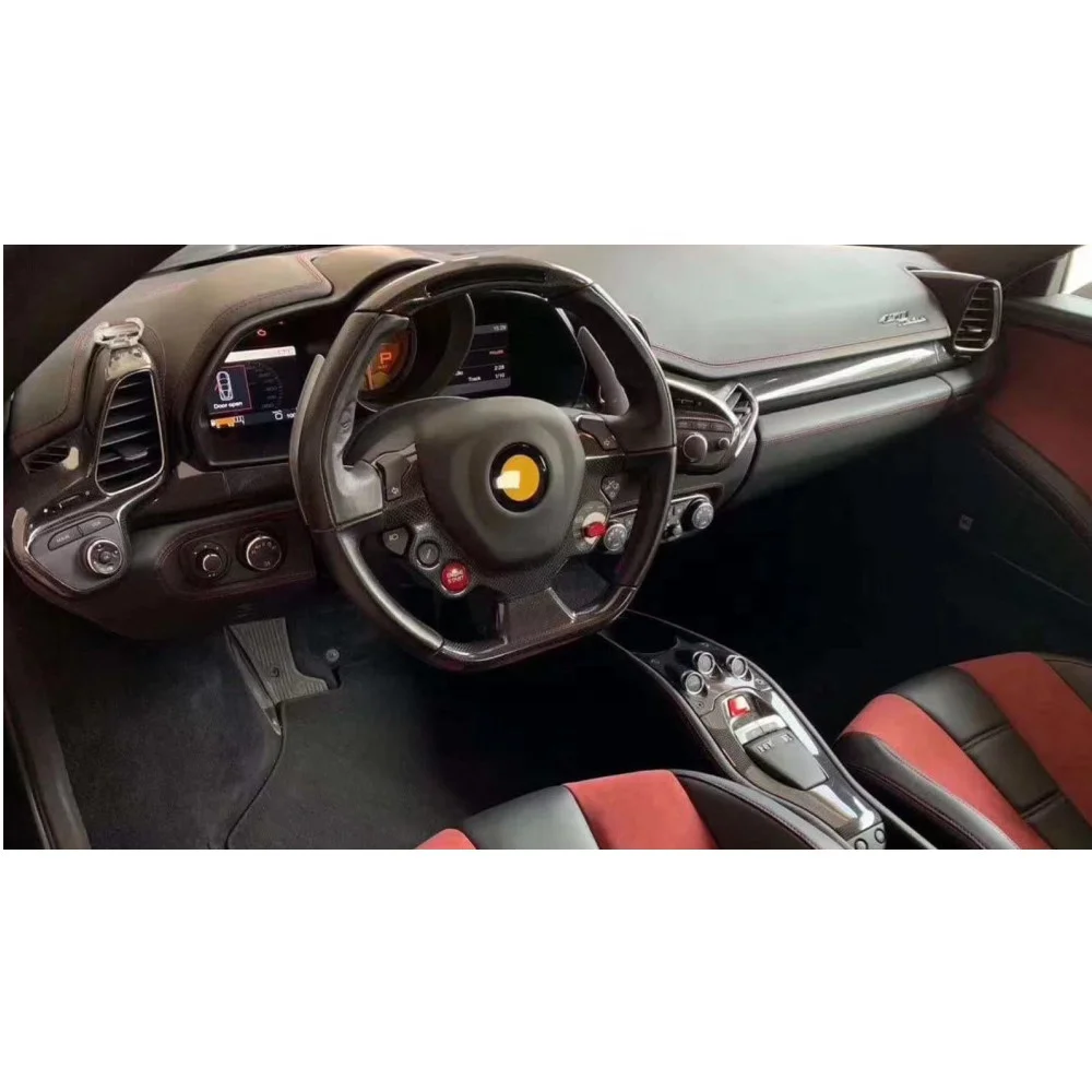 OEM Style Dry Carbon Fiber Interior Kit Dekor Passend fürGTB Spyder AC Cover Mittel konsole Dashboard 11 PCS