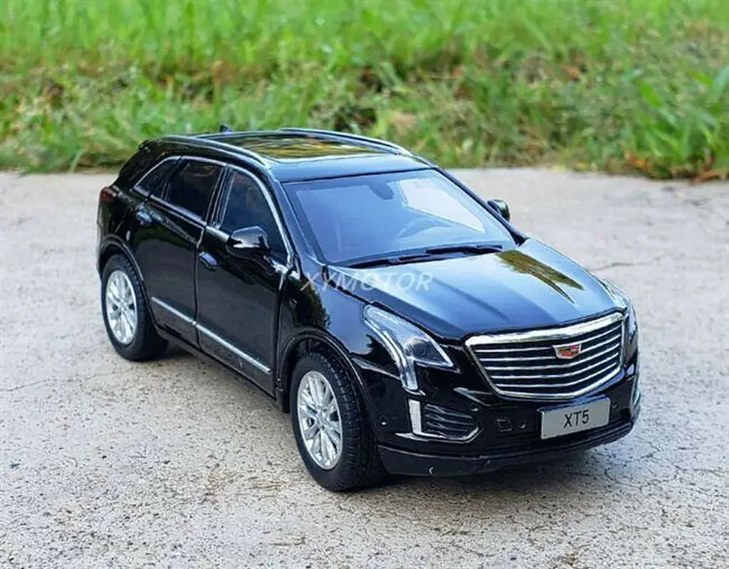 NEW 1/32 JKM For Cadillac XT5 SUV Sound light Pull back Diecast MODEL CAR Toys Gifts Black/White/Red Metal,Plastic,Rubber