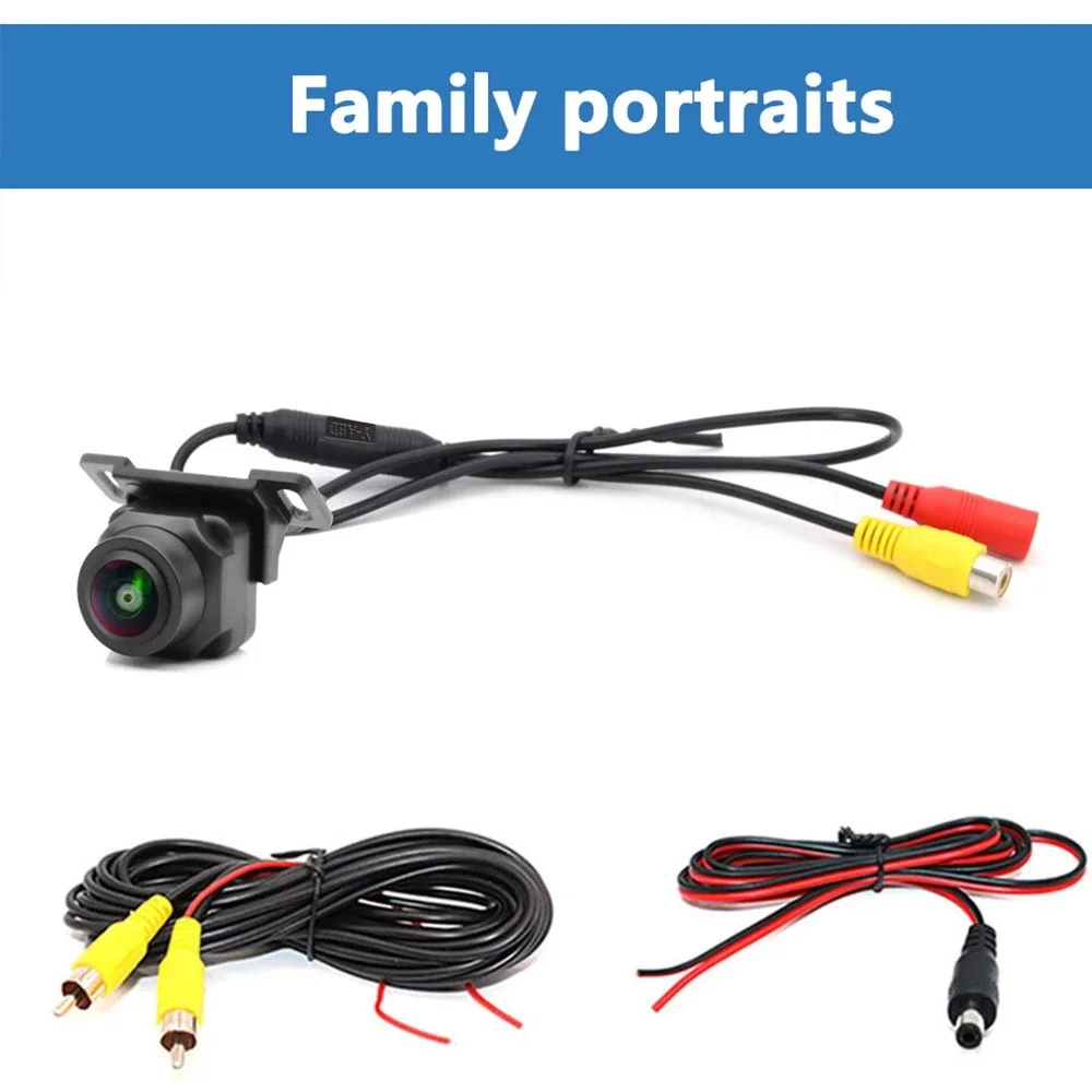 تأثير السيارات HD CCD/AHD عدسة عين السمكة سيارة عكس كاميرا الرؤية الخلفية أندرويد مراقبة السيارة DVD