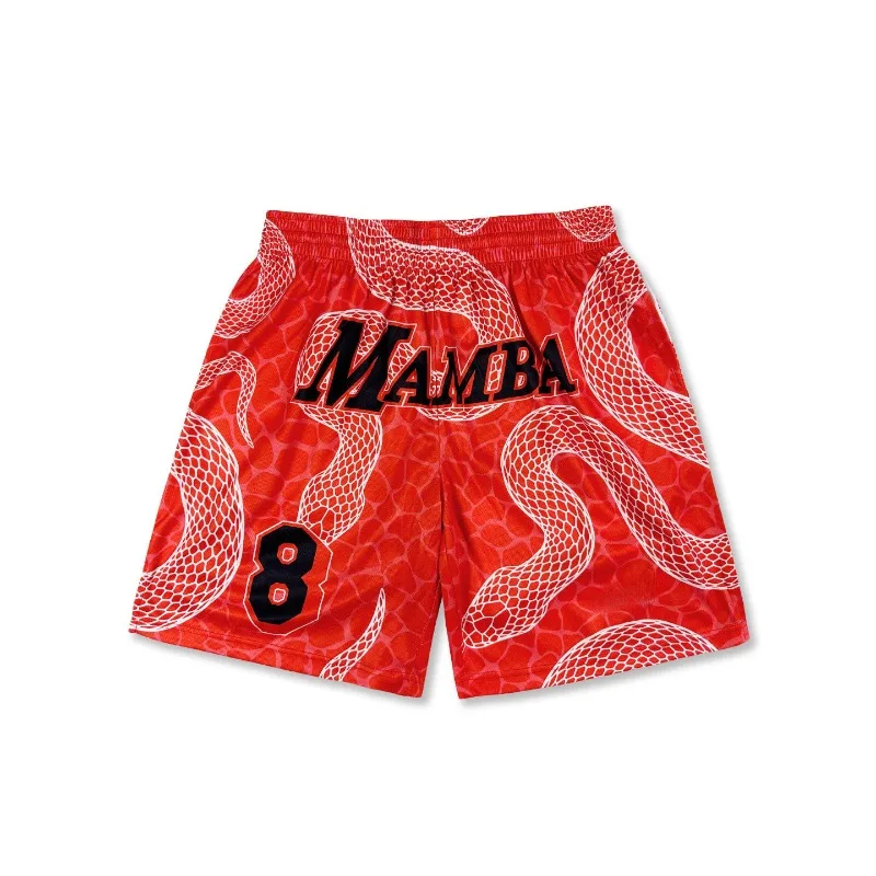 Shorts de Basquete de Rua, Shorts Esportivos de Basquete, Treinamento de Streetball, Corrida de Velocidade, Dry Black Mamba