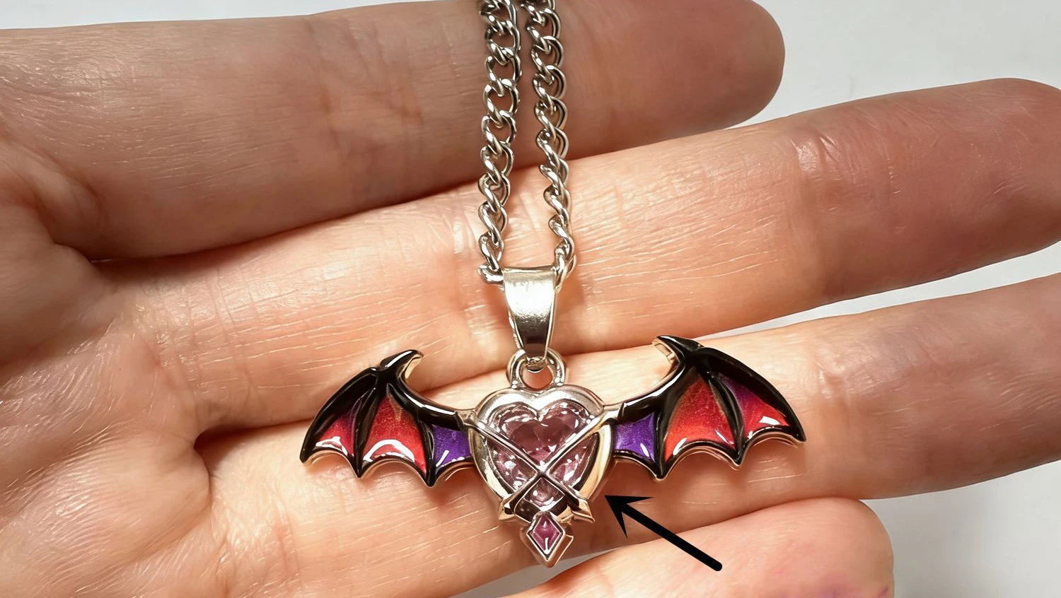 Genshin Impact Columbina Durin Cosplay DIY Anhänger Anime Drachenflügel Herzkette Kawaii Cartoon Kaninchen Hip Hop Geschenke Party-Requisiten – Detail 9
