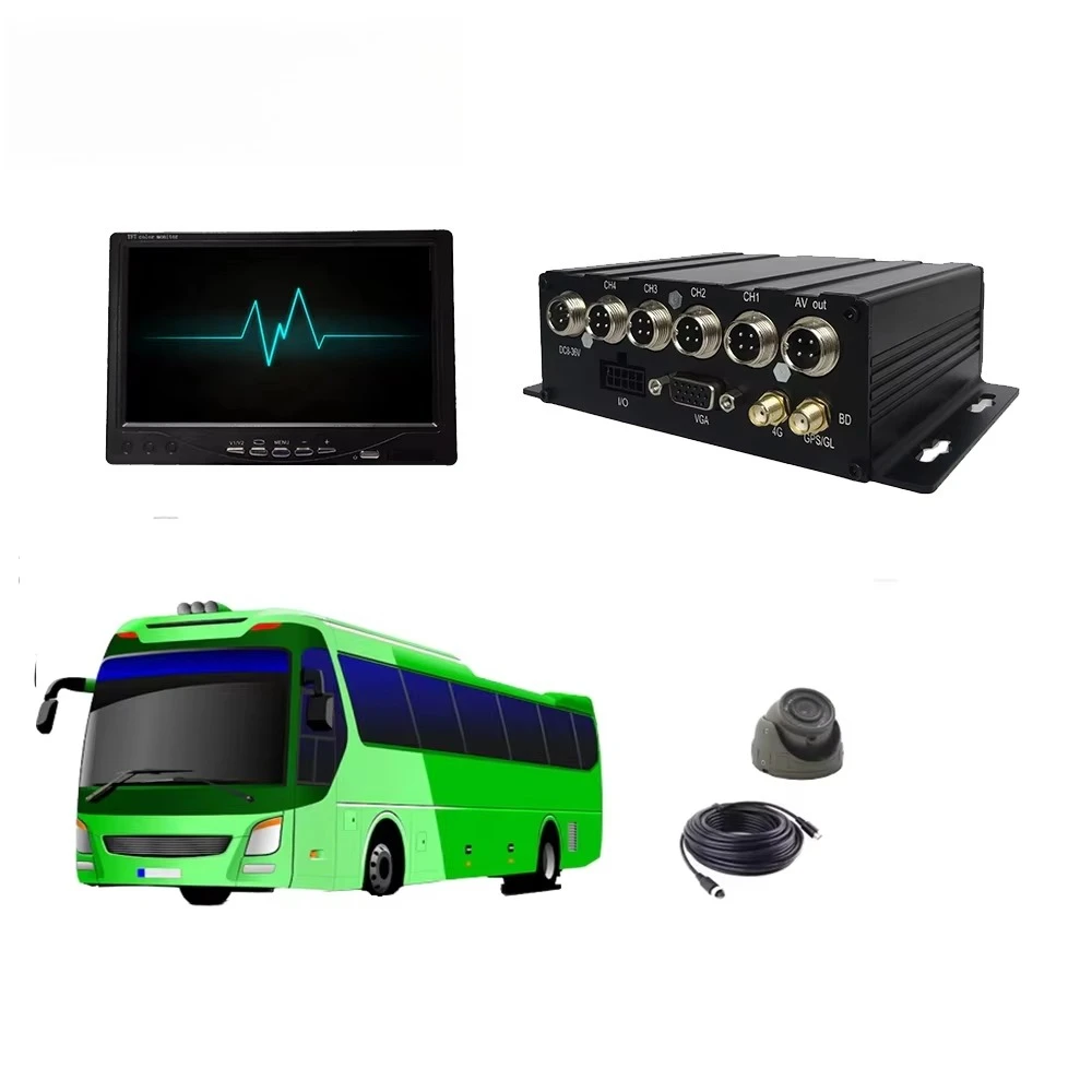 Truck MDVR Set 4G Mobile DVR Kit Car DVR Recorder for Digital Video Monitoring
