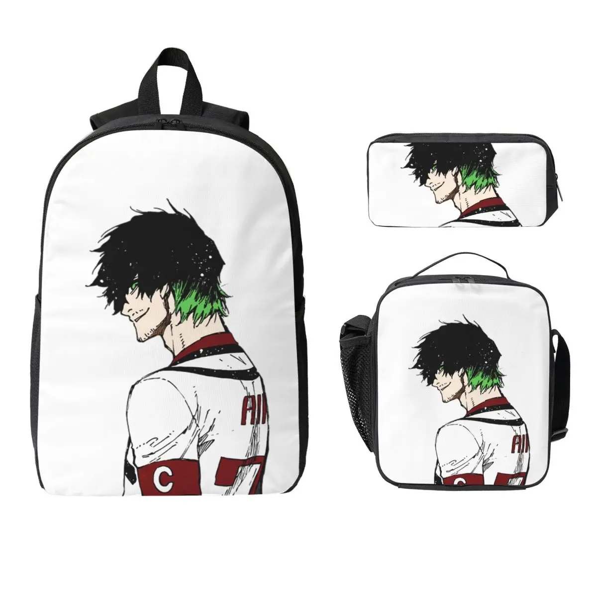 

Oliver Aiku Backpack Student Boys Girls BookBag School Bag Laptop Shoulder Bags 3ps Insulated Lunch Bag Pencil Case