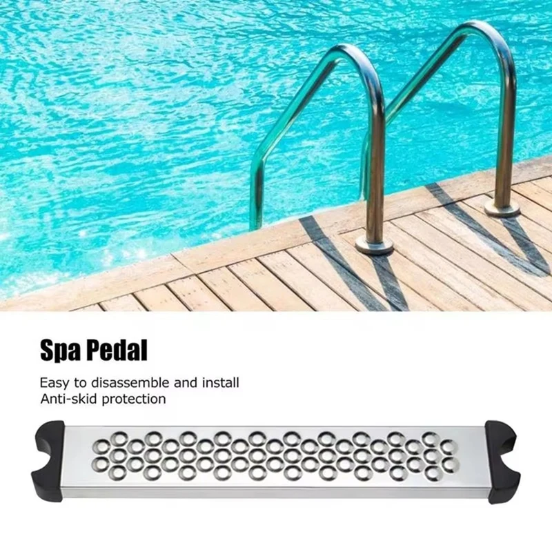 

Inground Pool Ladder Replacement Steps Stainless Steel Swimming Pool Ladder Rung Step Non-Slip Rung Parts For Outdoor