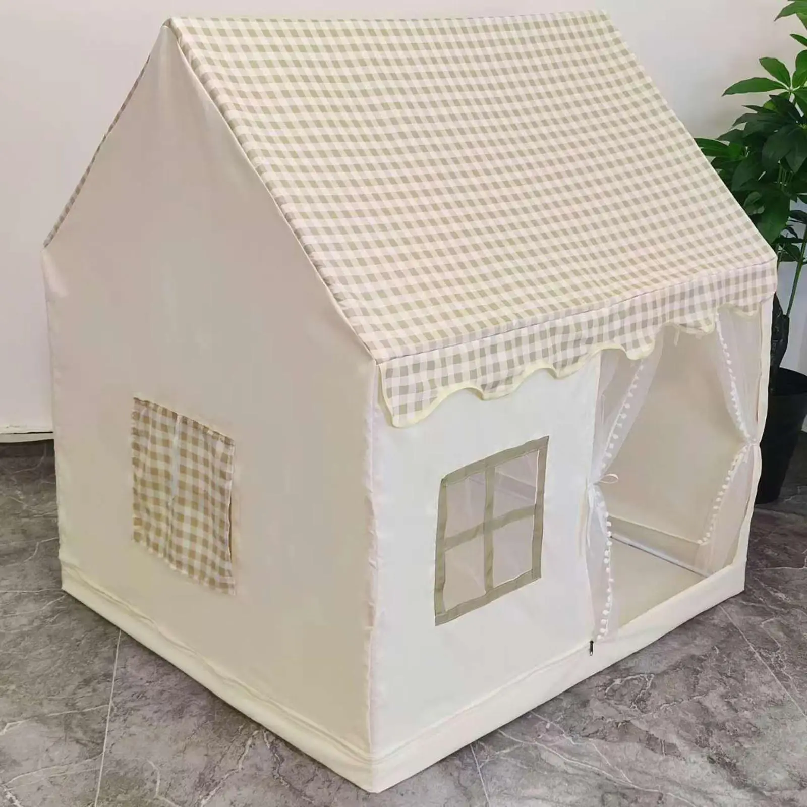 Tienda de juegos para niños, decoración interior para habitación de niños, casa de juegos portátil de gran espacio