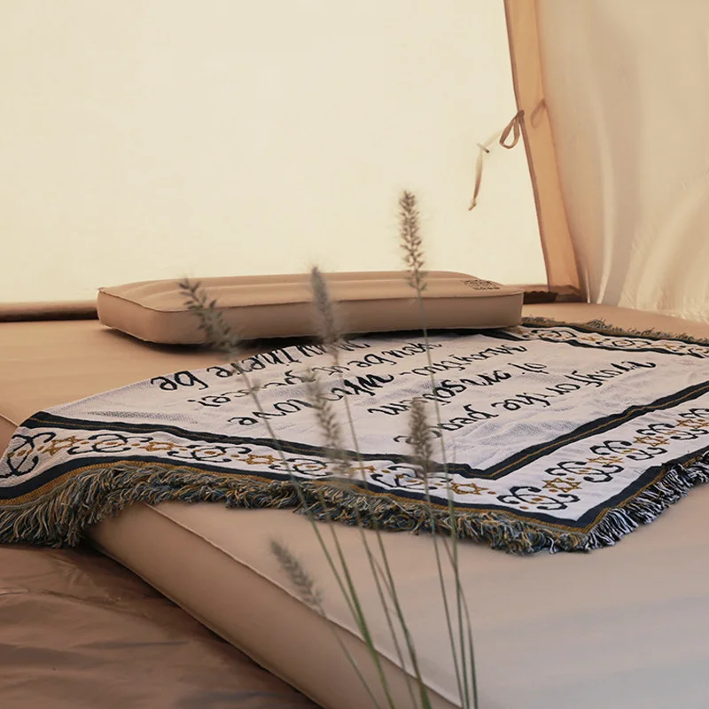 Single and double automatic inflatable mattress cheese mattress camping base camping moisture-proof sleeping mat