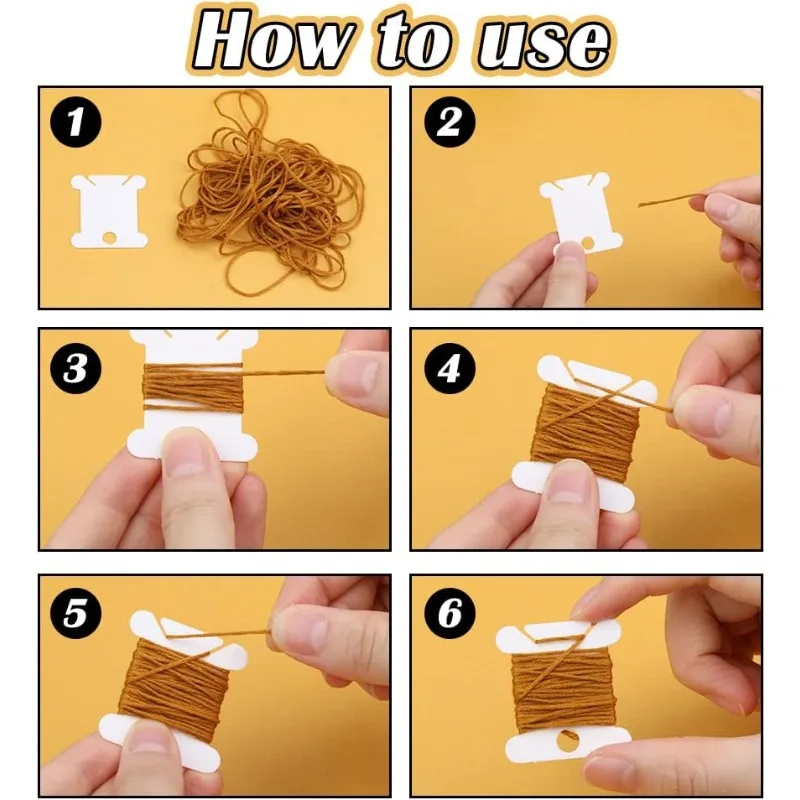 20 قطعة/الوحدة البلاستيك البكر الخياطة الموضوع حامل مُنظِم التطريز الخيط بطاقة التخزين Craft بها بنفسك الحرفية عبر غرزة الخياطة اكسسوارات