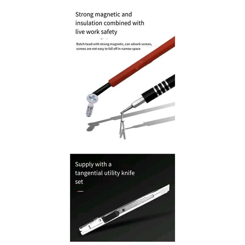 

124-In-1 Insulated Screwdriver Set Disassembly Repair Electrician Anti-Electric Special-Shaped Tool