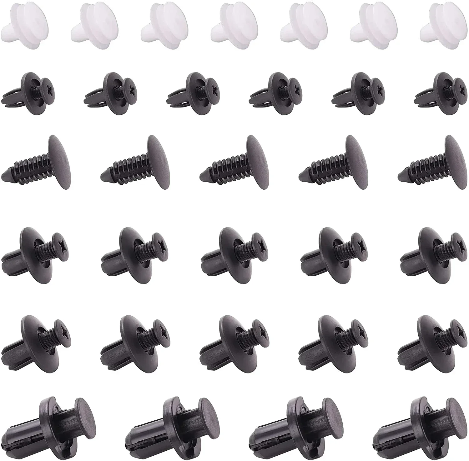 100pcs Mixed Car Plastic Clips Auto Fixing Door Closer Pin Removing Retainer Rivet Screws Disassembly Tools For Removal Products