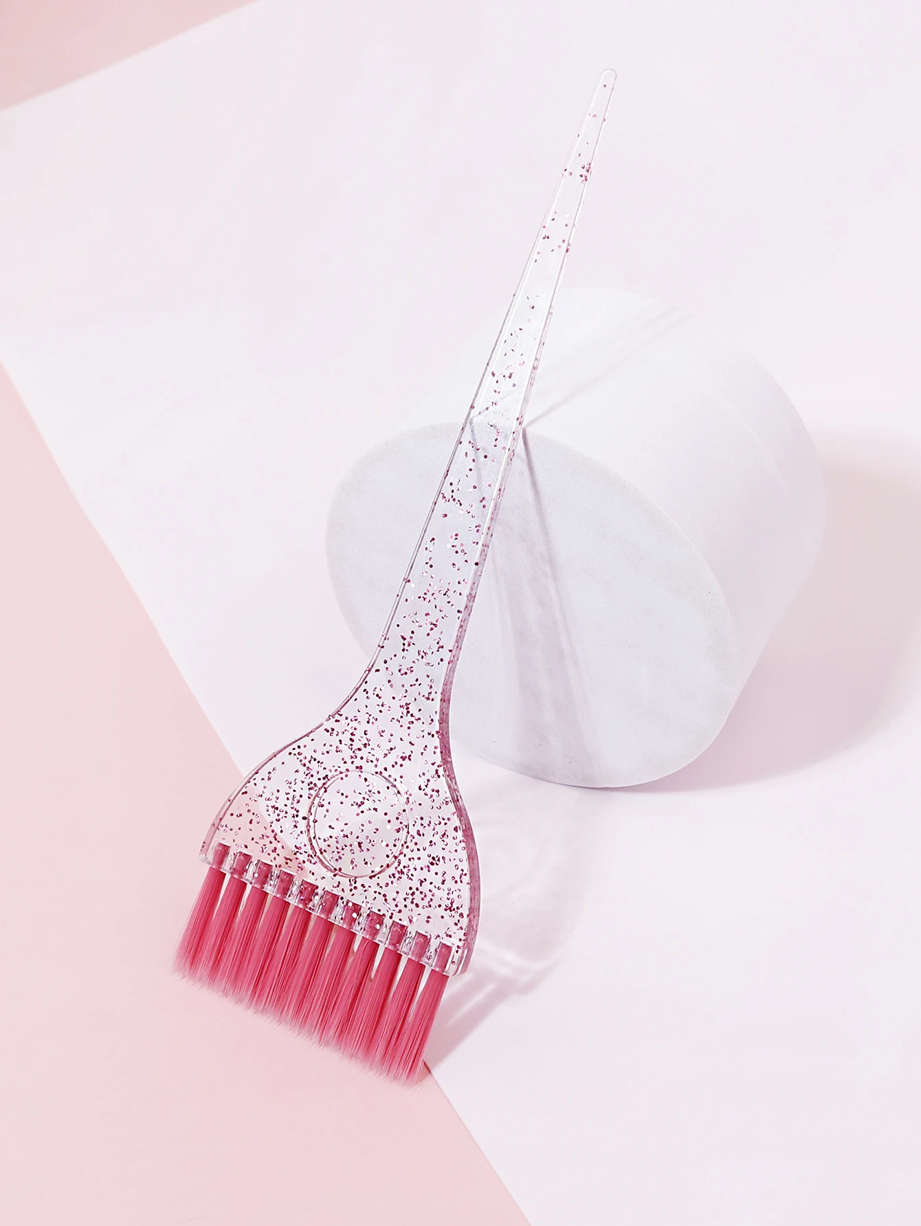 1PCS professional plastic crystal single-sided hair dye brush, hair dye tools, suitable for home DIY hair dye and salon use