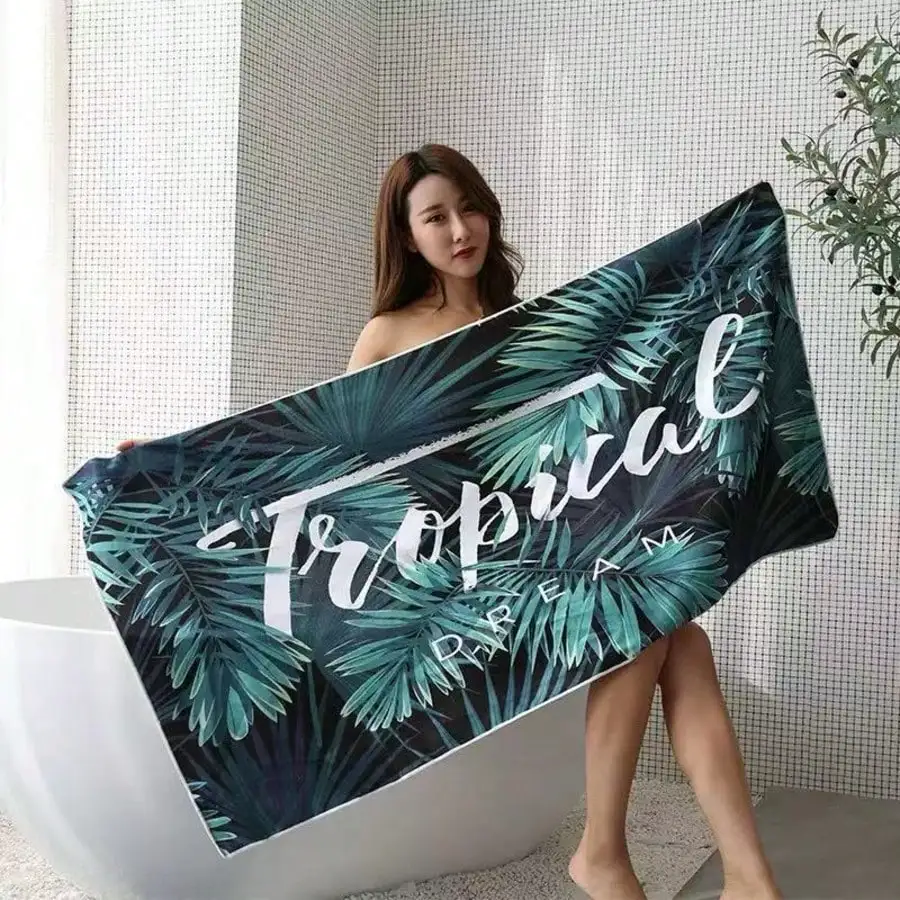 

70x140cm Ultra-Fine Fiber Quick Drying Lightweight And Compact Oversized Beach Towel, Suitable For Travel, Swimming, And Sun Protection