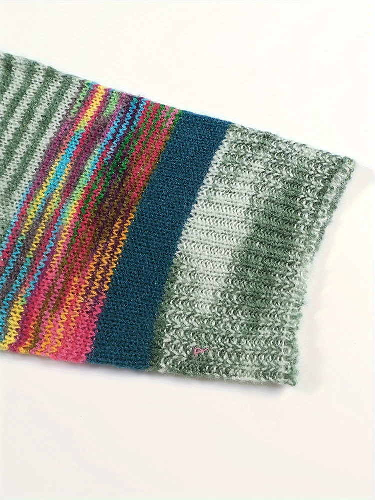 بالإضافة إلى حجم مجردة شريط الجبهة المفتوحة سترة متماسكة عارضة طويلة الأكمام سترة مع جيوب أزياء المرأة