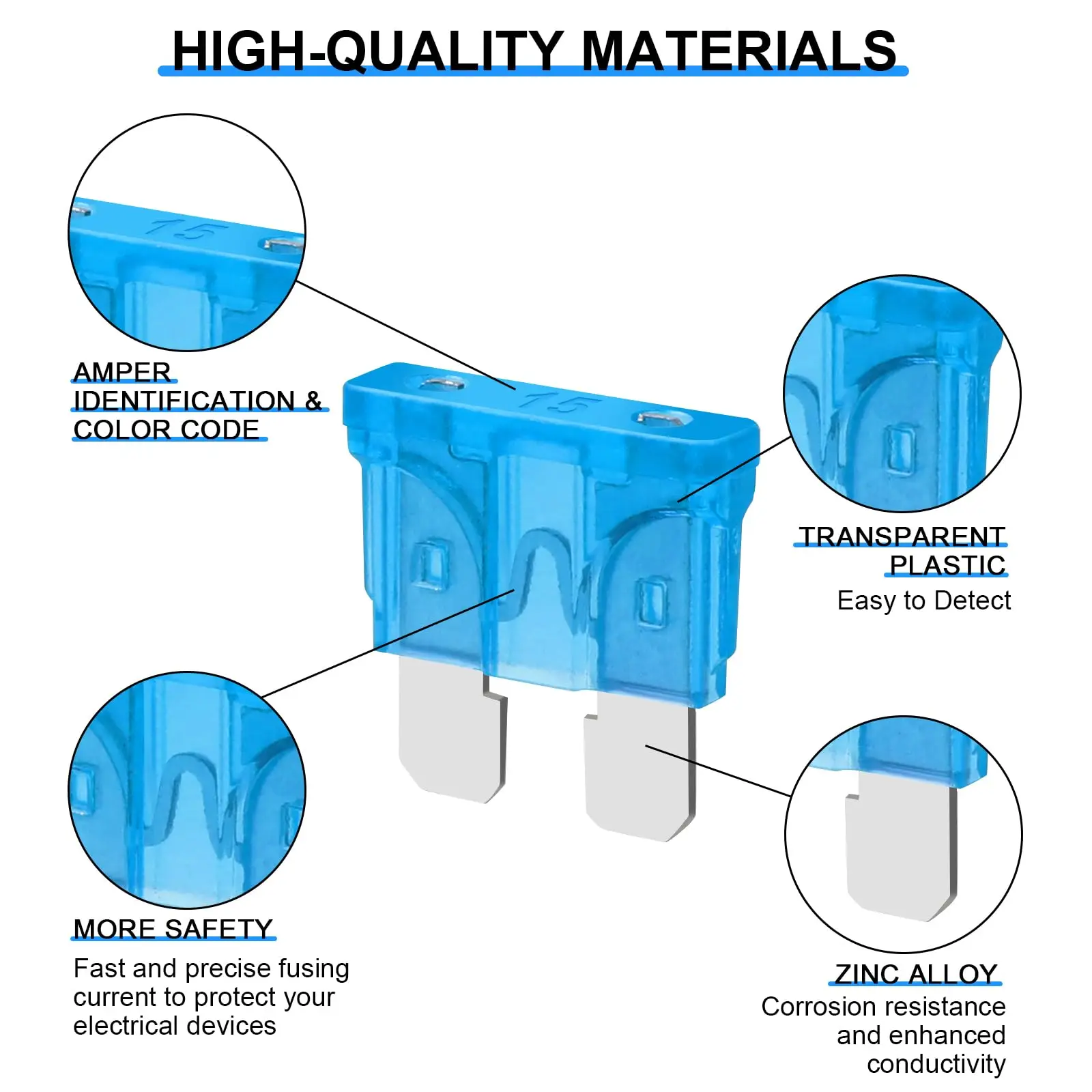 300/180/120pcs Car Blade Fuse Assortment Kit Auto Truck Automotive Medium Small Fuse Mixed Motorcycle Circuit Fuse With Box