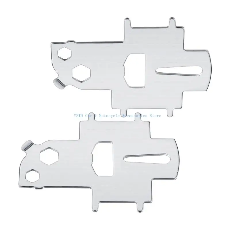 L5BC 2pcs Plate Deck Tool Boat Stainless Steel Boat Gas Tool Bottle Opener Deck Fill Plate Multifunctional