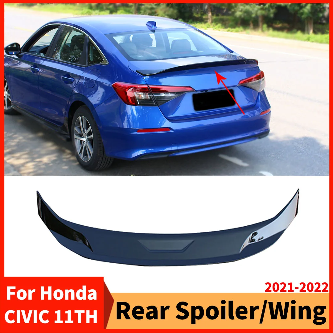 

Задний воздушный дефлектор, спойлер, крыло, комплект кузова, отделка хвоста, тюнинг в стиле JDM для Honda CIVIC 11TH Gen 2021 2022, украшение для седана, ремонт