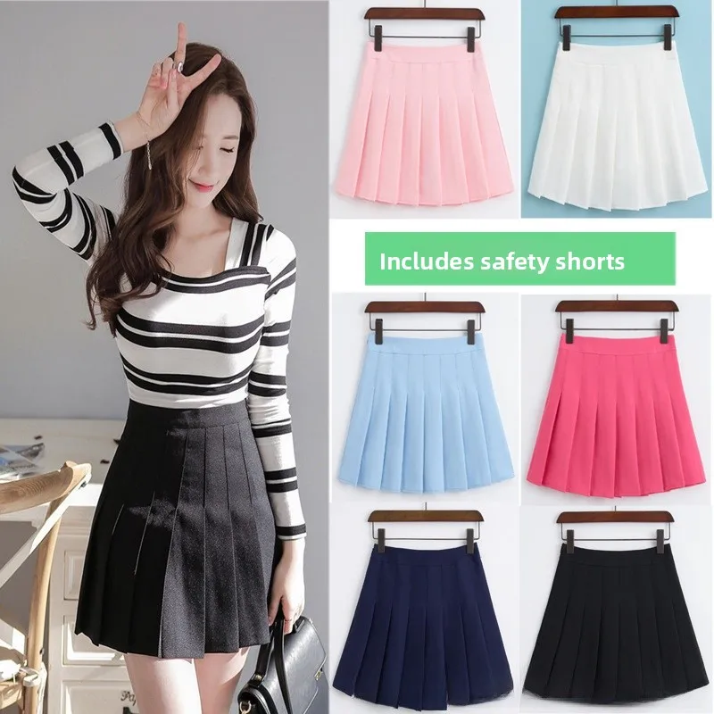 

Утягивающая юбка с высокой талией и брюки Se, плиссированная юбка для колледжа, женская мода, весна-лето, новое поступление