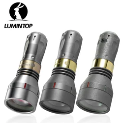 LEP Outdoor Torch 1700M Distance Titanium Camping Lantern Light High Power LED Flashlight 18350/18650 Fishing Tent Lamp THOR II