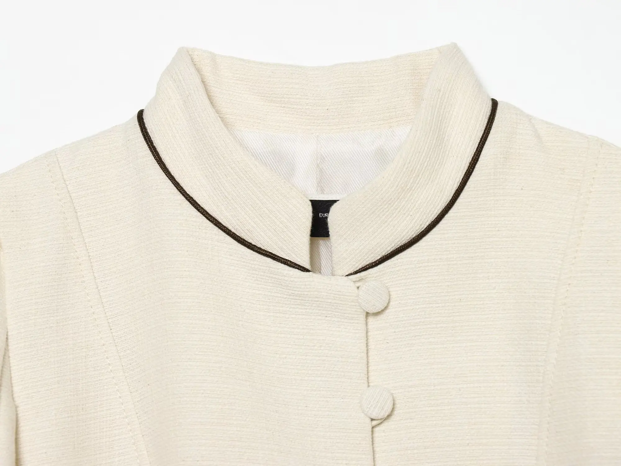 KONDALA Eleganter Schicker Schlanker Damen-Blazer 2026 Trendige Kontrastfarben Verzierte Knöpfe Blazer Damen Streetstyle Pendler-Blazer – Detail 7