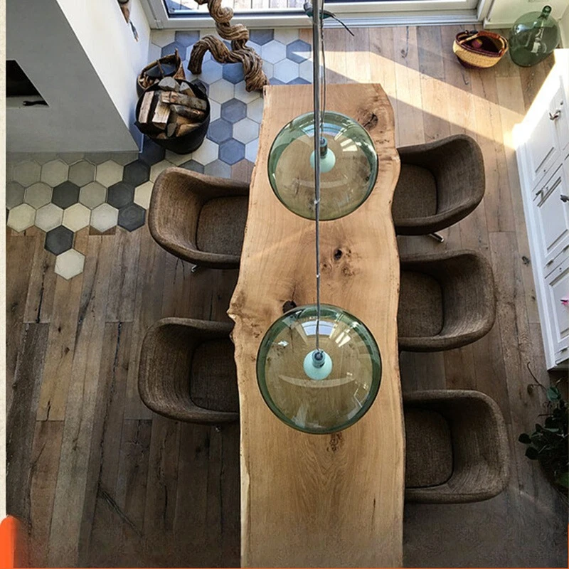 

Log natural side dining table creative tea desk conference table long log personalized clothing store wooden