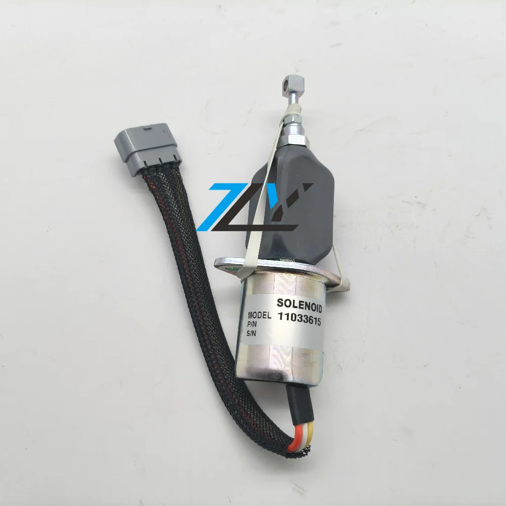 11033615 24V fuel shut-off solenoid valve is suitable for 4D102E-1 6D102E-1 4D95L-1 engines