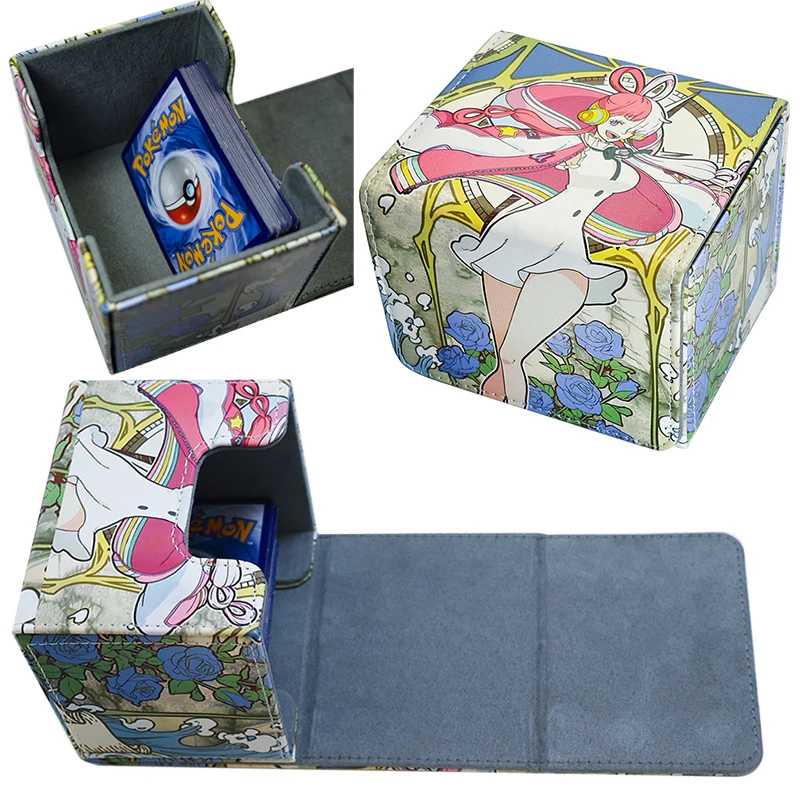 

Коробка для карт Pokemon UTA One Piece WS, настольная игра, сделай сам, кожаная коробка для карт, коробка для карт OCG, коробка для усилителя покемонов, магазин карт в стиле аниме