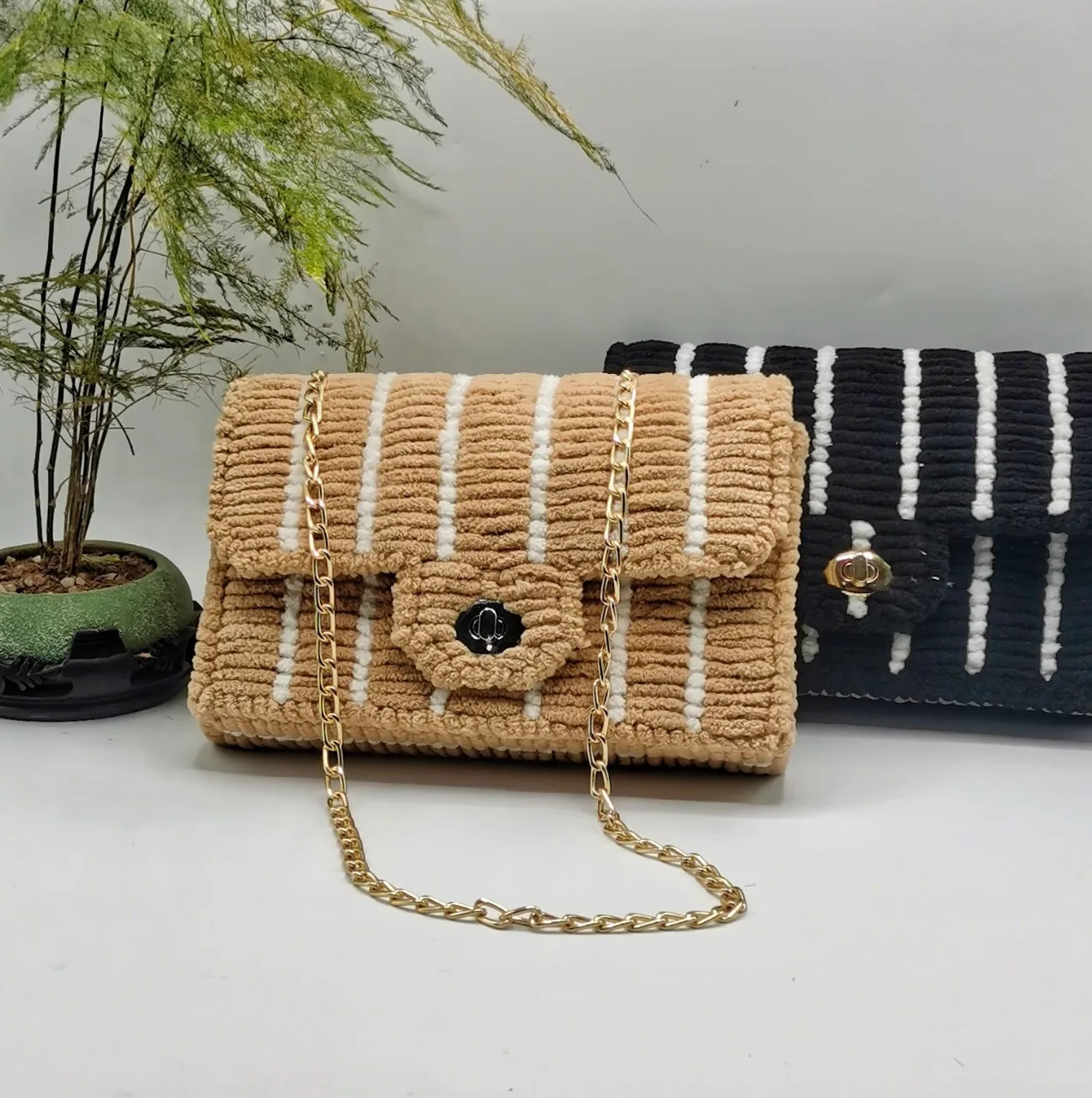 Hand-woven Bag Material Crocheting Weaving Embroidery Plastic Mesh Sheet Easy Knit Bag Shaping Grid Plate DIY Bag Accessories