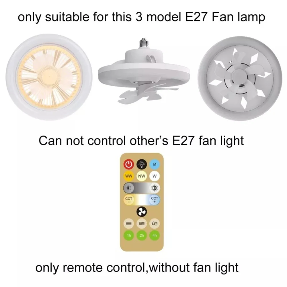 2 pçs controles remotos para casa ventilador de luz para e27 ventilador teto ajustável controle remoto sem fio ferramentas substituição do agregado familiar