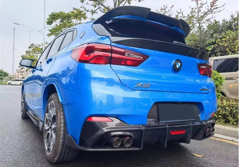 For BMW X2 F39 2020 2021 2022 2023 High Quality Carbon Fiber Bumper Front Lip Rear Diffuser Side Skirt Spoiler Body Kit Cover