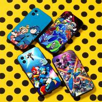 M-Megaman X Zero Phone Case For iPhone 16,15,14,13,12,11,Pro,Max,Plus,X,XS,XR,SE,8,7,Mini,Soft Silicone Black Case