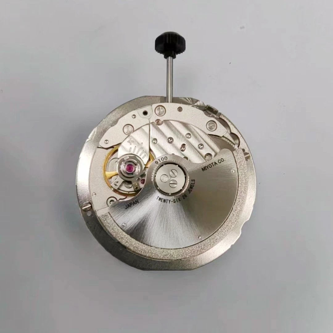 Japan MIYOTA 9100 Automatic Mechanical Movement Top Luxury Brand Watch Replace Movt Parts Twenty-Six Jewels with White Datewheel