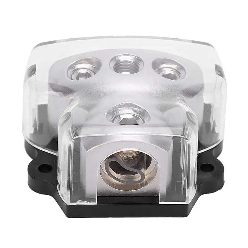 2X 3-Way Power Distribution Block 1X0 Gauge In 3X4 Gauge Out Power Distribution Block For Car Audio Splitter-A08Q